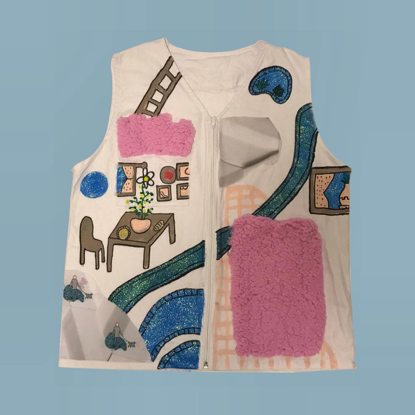 Una casita y un vecindario tobogan Vest