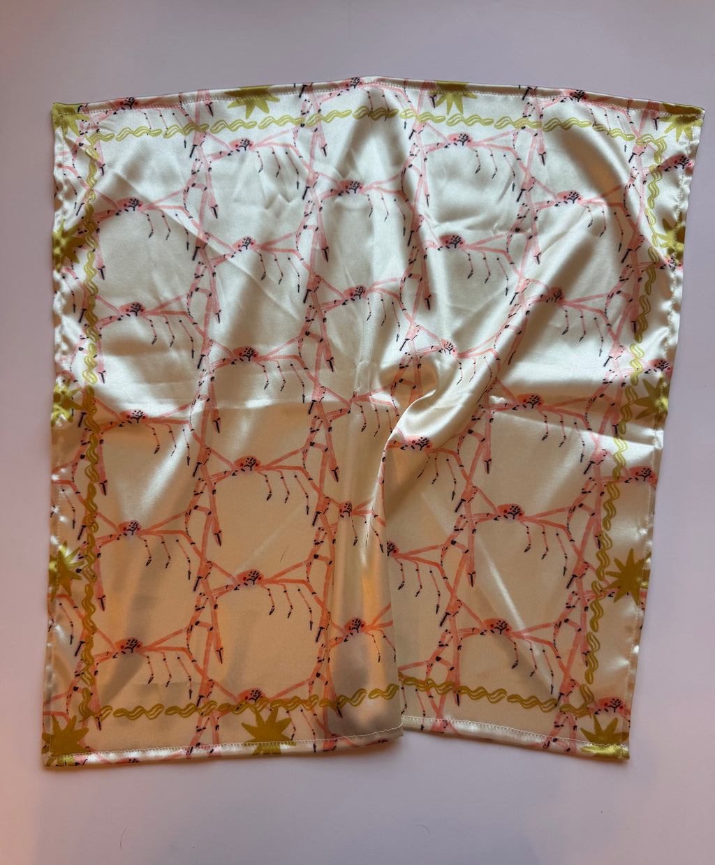 Crab Multifunctional Scarf with Removable Ribbon Ties