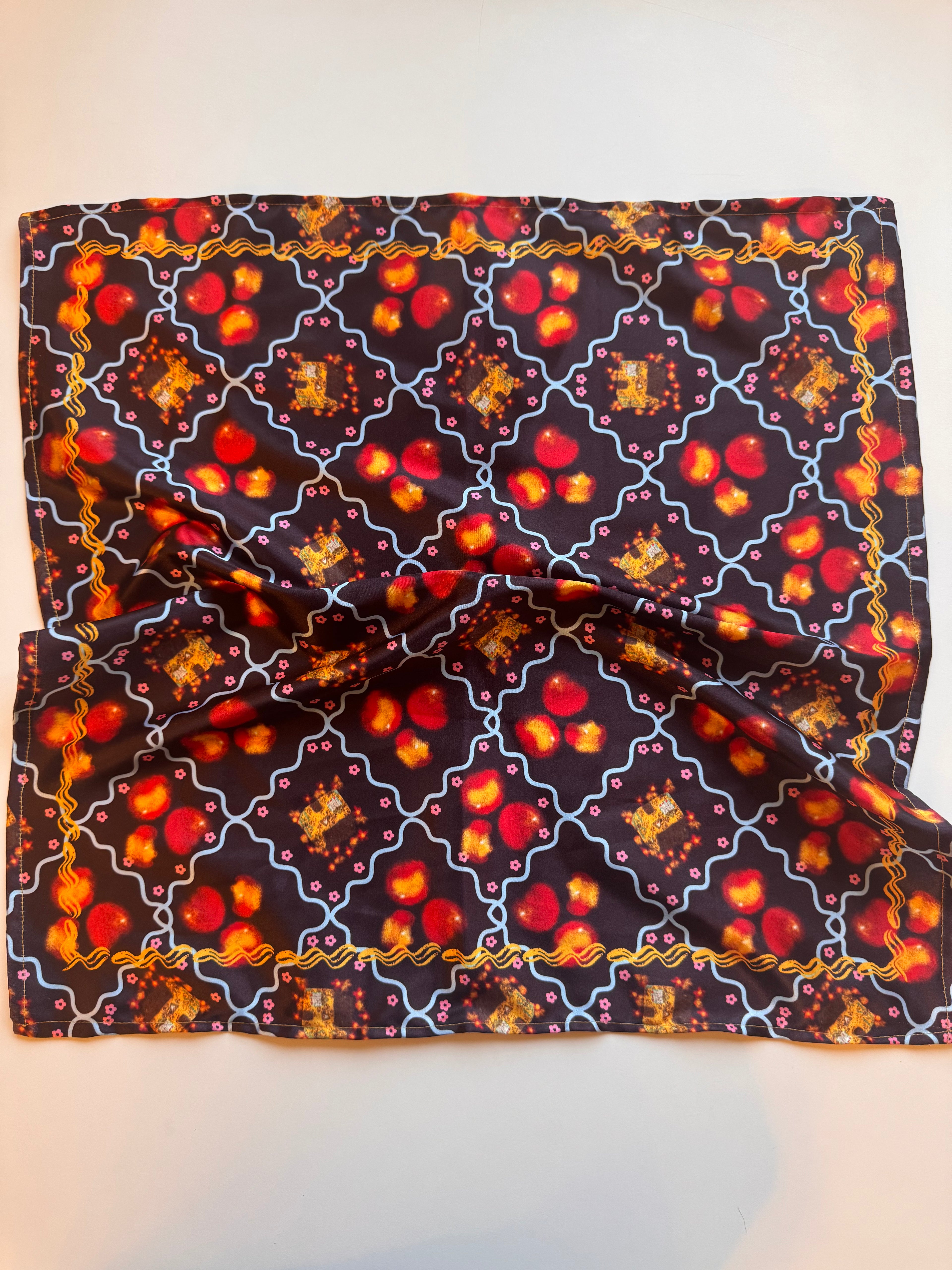 Peach House Scarf (without ribbon ties)
