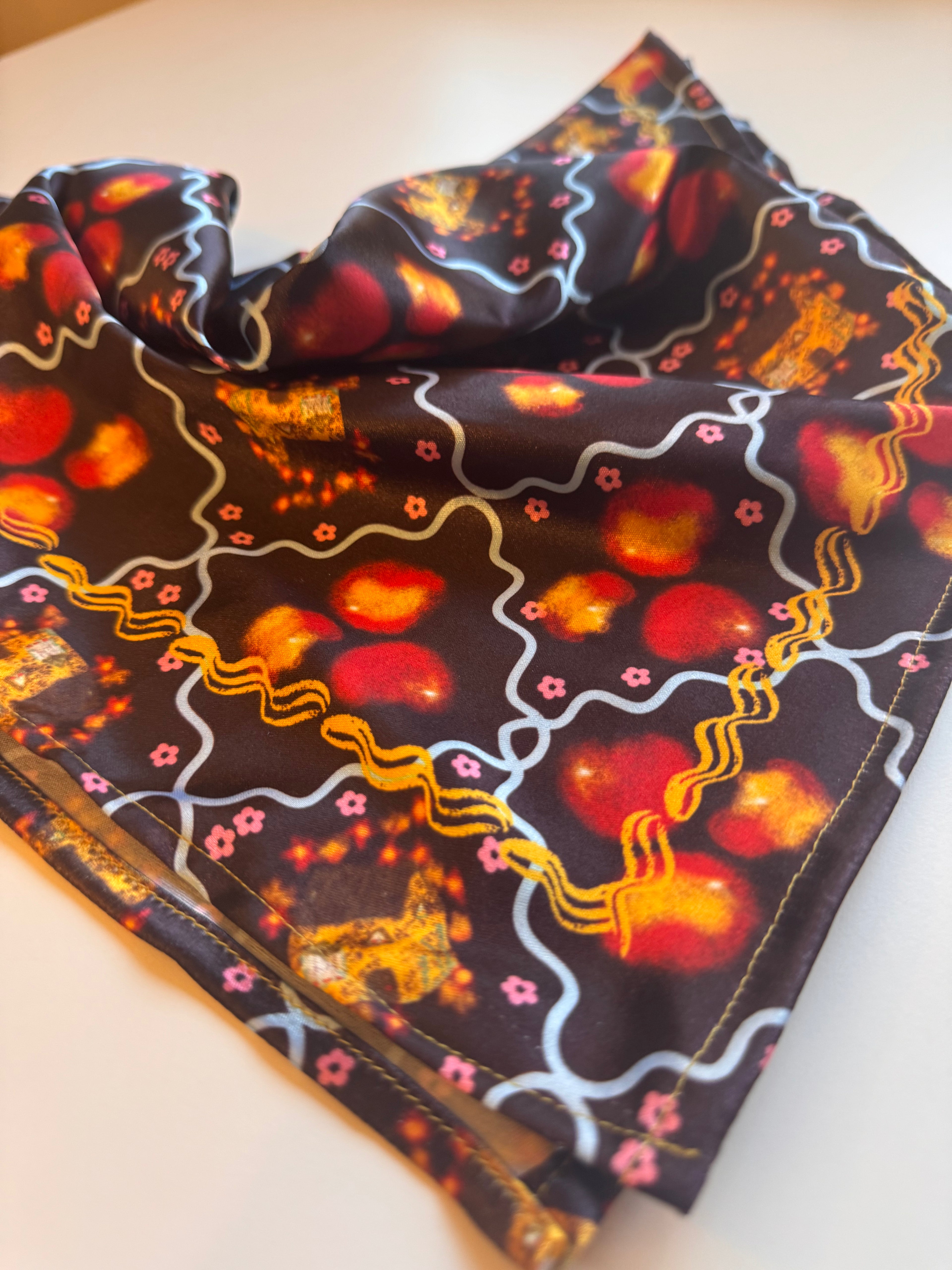 Peach House Scarf (without ribbon ties)