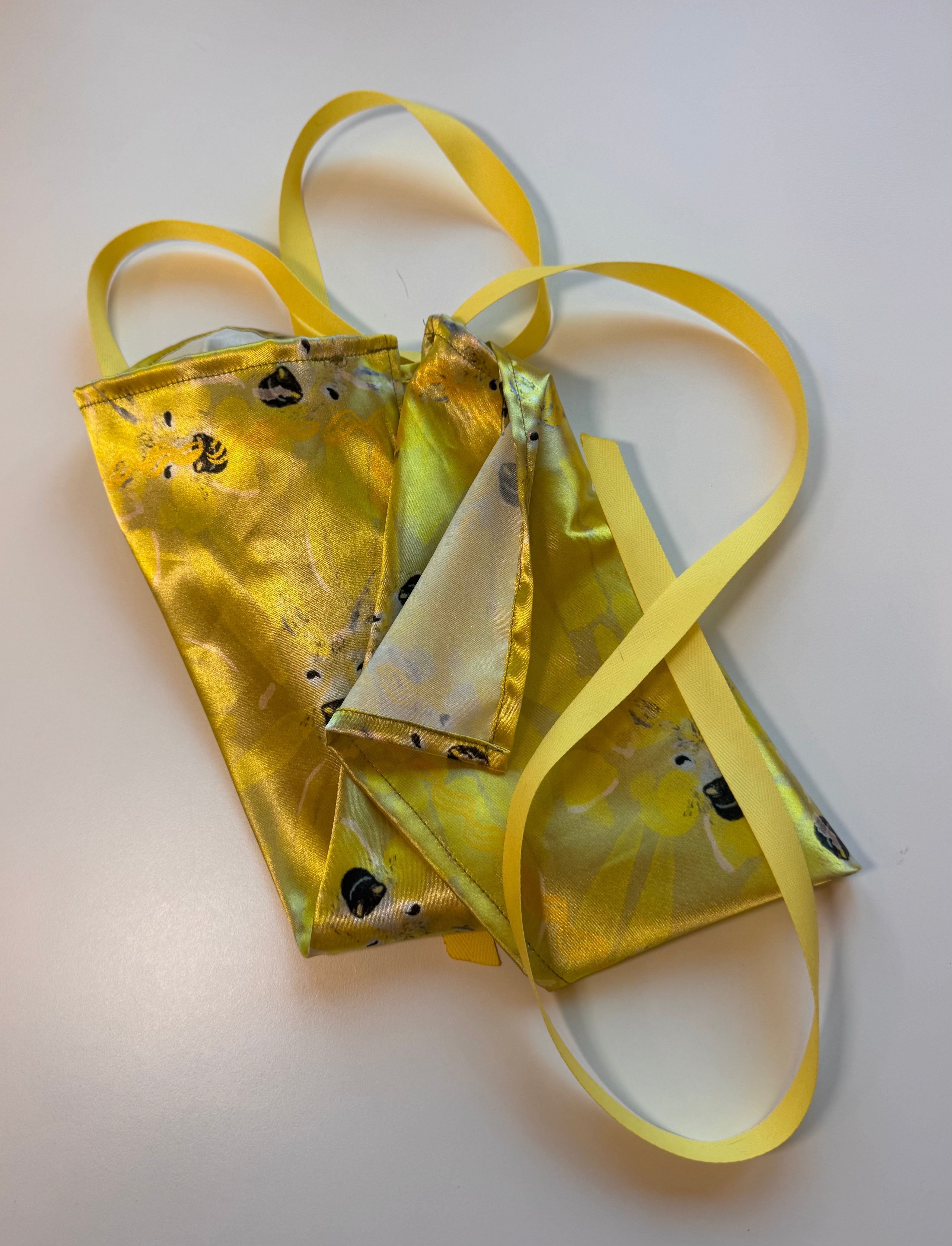 A donkey butterfly Scarf with Removable Ribbon ties