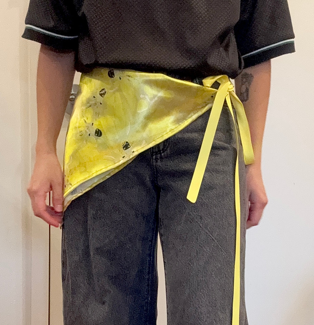 A donkey butterfly Scarf with Removable Ribbon ties