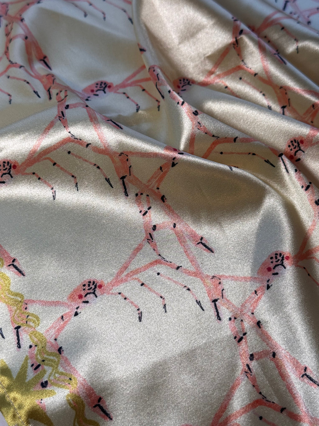 Crab Multifunctional Scarf with Removable Ribbon Ties