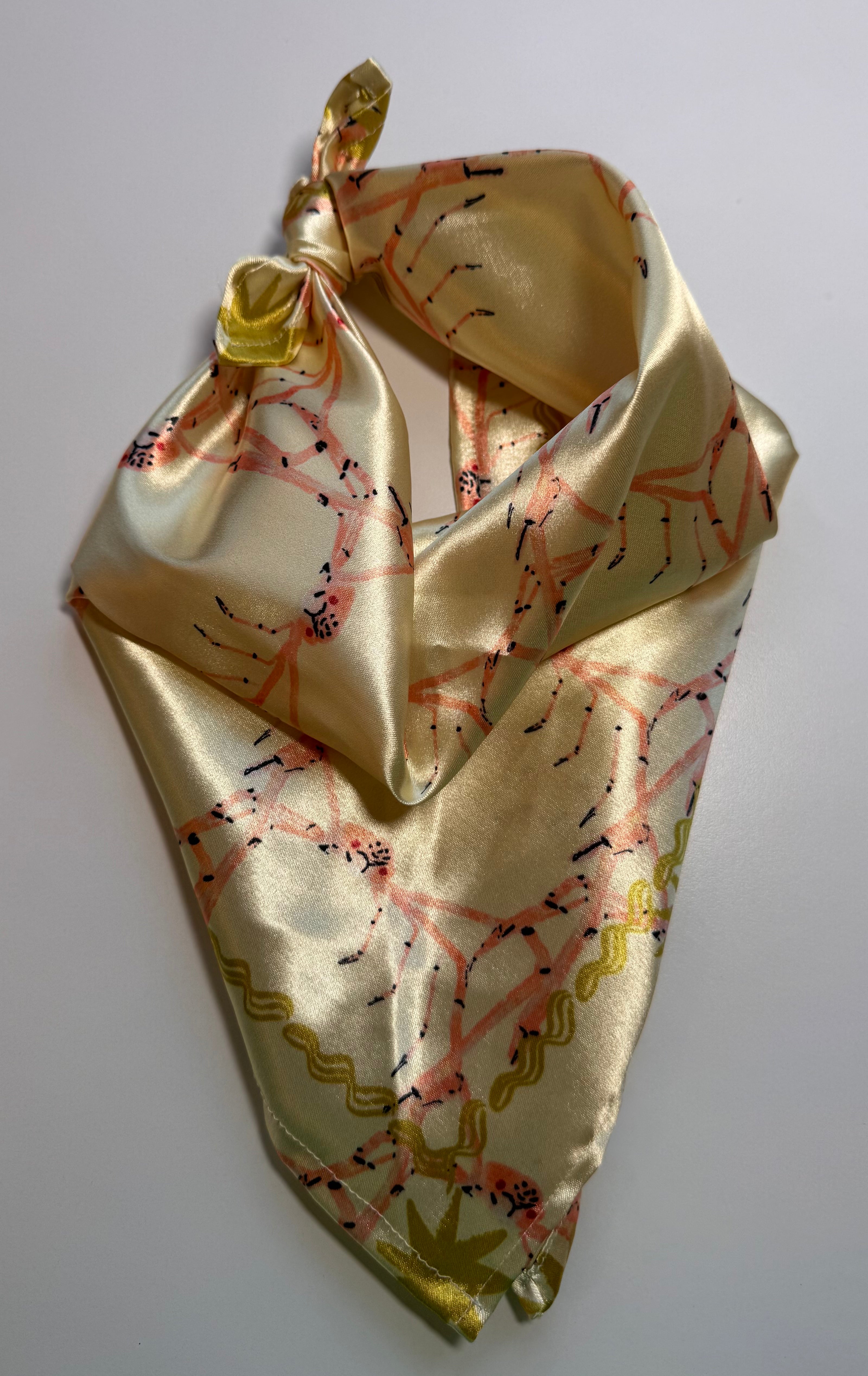 Crab Multifunctional Scarf (without ribbon ties)