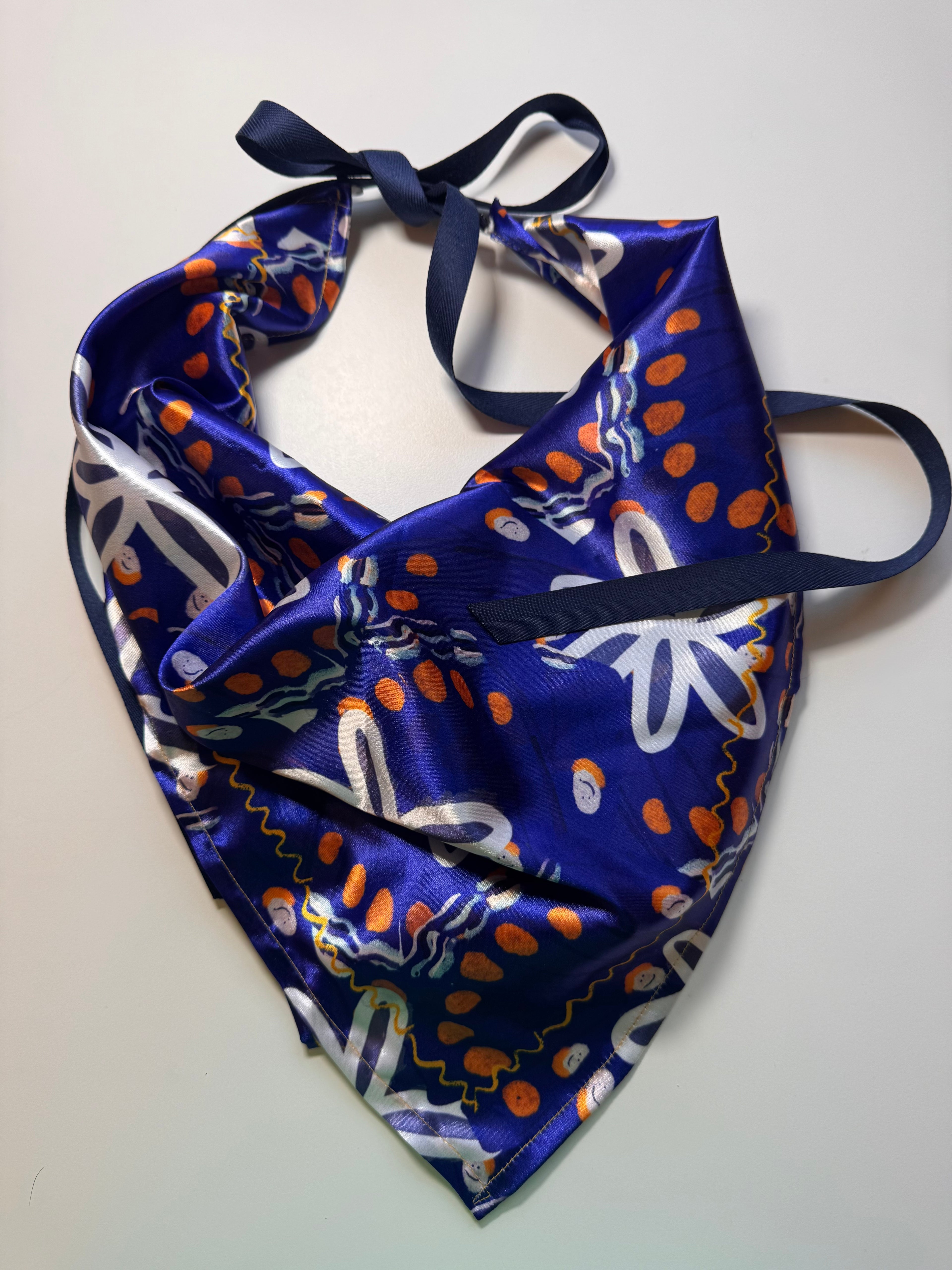 Buttefly kingdom Scarf with Removable Ribbon ties